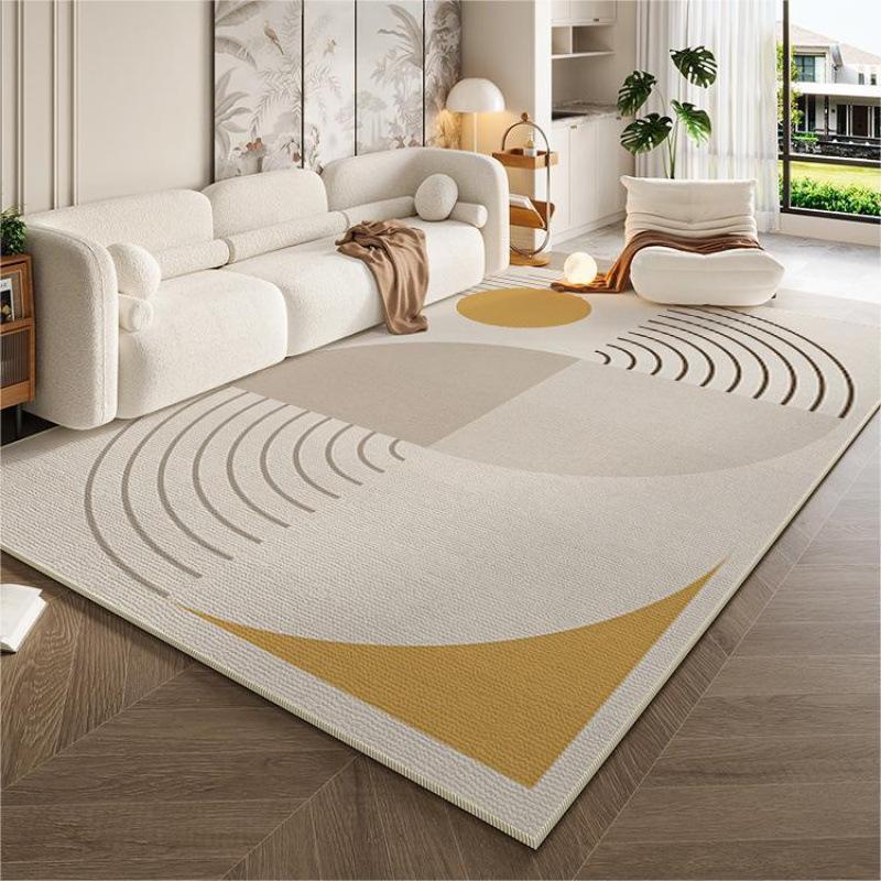 Cream Style Simple Carpet for Living Room Sofa Mat Anti-slip Easy To Clean Bedroom Wardrobe Room Mat Home Decoration