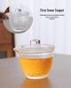 Portable Quick Brew Glass Teapot with Cups - Outdoor Travel Gongfu Tea Set