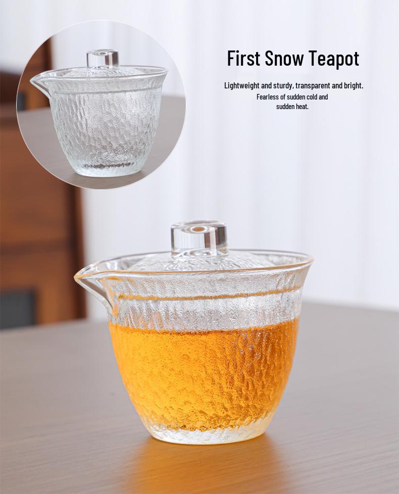 Portable Quick Brew Glass Teapot with Cups - Outdoor Travel Gongfu Tea Set