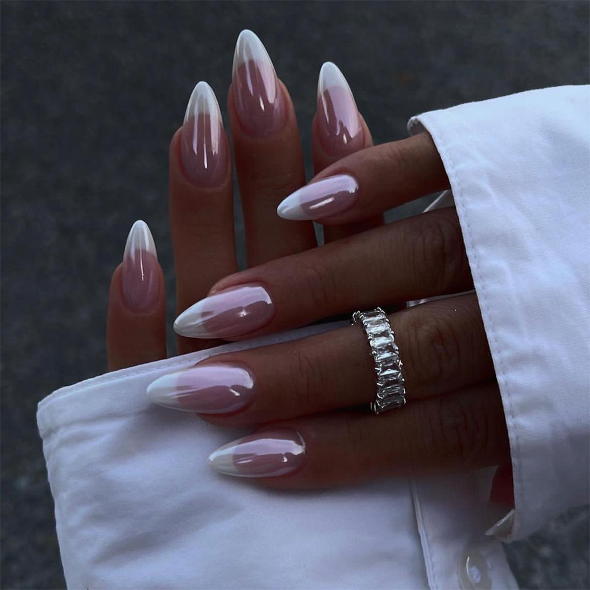 

Hailey s French Style Wearable White Nail Tips – False Manicure Pieces