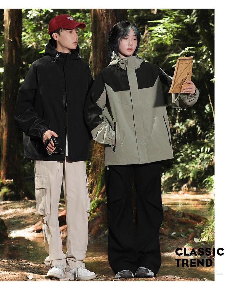 Single-layer Cotton Outdoor Sports Windbreaker & Three-proof Mountaineering Jacket