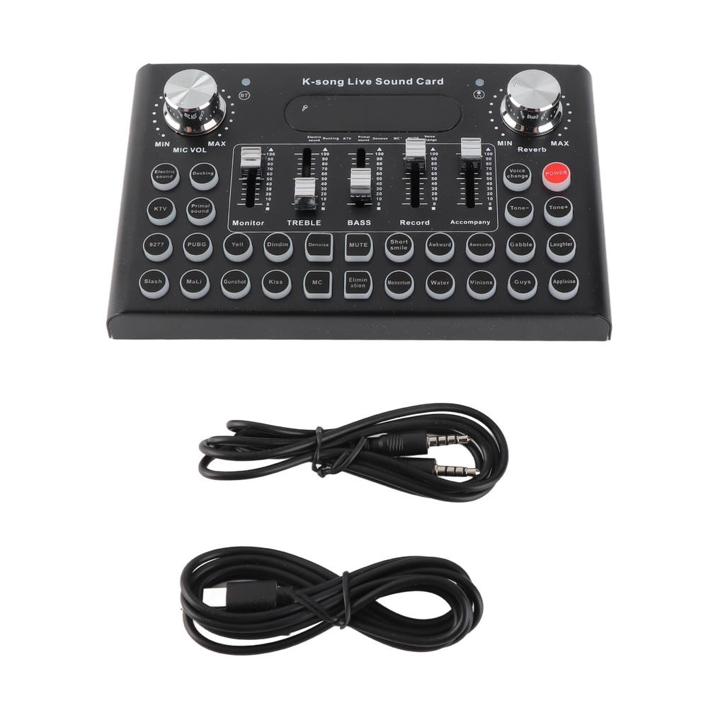 Sound Mixer Compact 820mah 18pcs Special Effect Buttons 5pcs Sound Buttons 7pcs Function Buttons