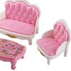 Möbel Puppenhauszubehör Puppenhausmöbel Miniaturen Möbel Sessel Sofa Set
