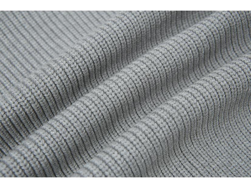 STONE Uniszex Cipzáras Kardigán Álló Galléros Jelvényes Kötött Pulóver Őszre/Télre