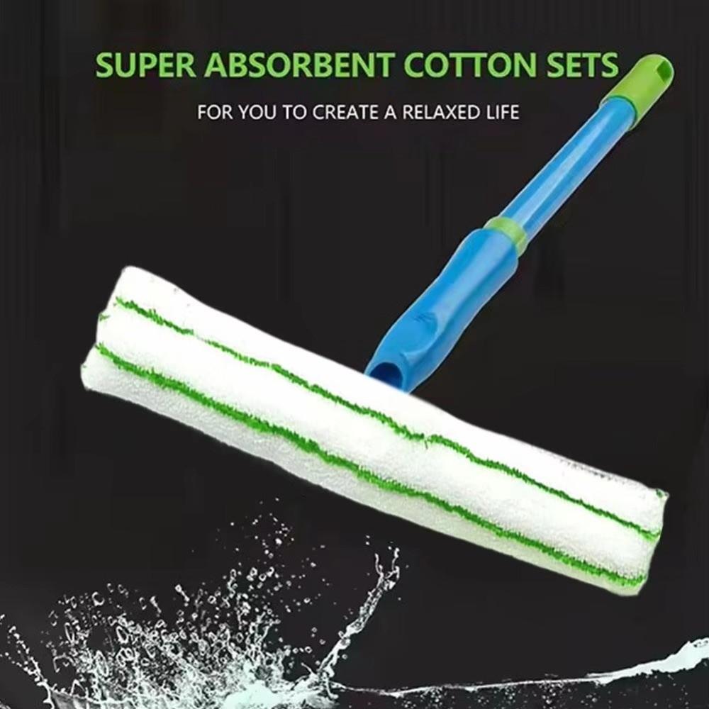 Multifunctional Microfiber Car Mop 30cm Glass Cleaning Cloth Set Gifts Window Squeegee