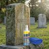 Odplamiacz do kamienia nagrobkowego, Spray do renowacji i czyszczenia nagrobków, Środek do czyszczenia pomników granitowych, marmurowych, pomników cmentarnych, Delikatny sposób pielęgnacji kamienia