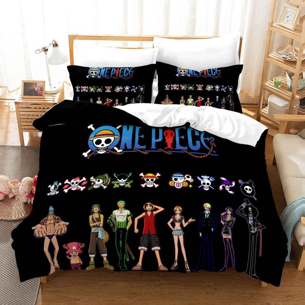 Animation Cartoon 3D Digital Printing Quilt Set Three-Piece Set