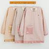 2023 Women's Long Sleeve Printed Kitchen Apron - Oil-Proof Fashion Smock for Cooking