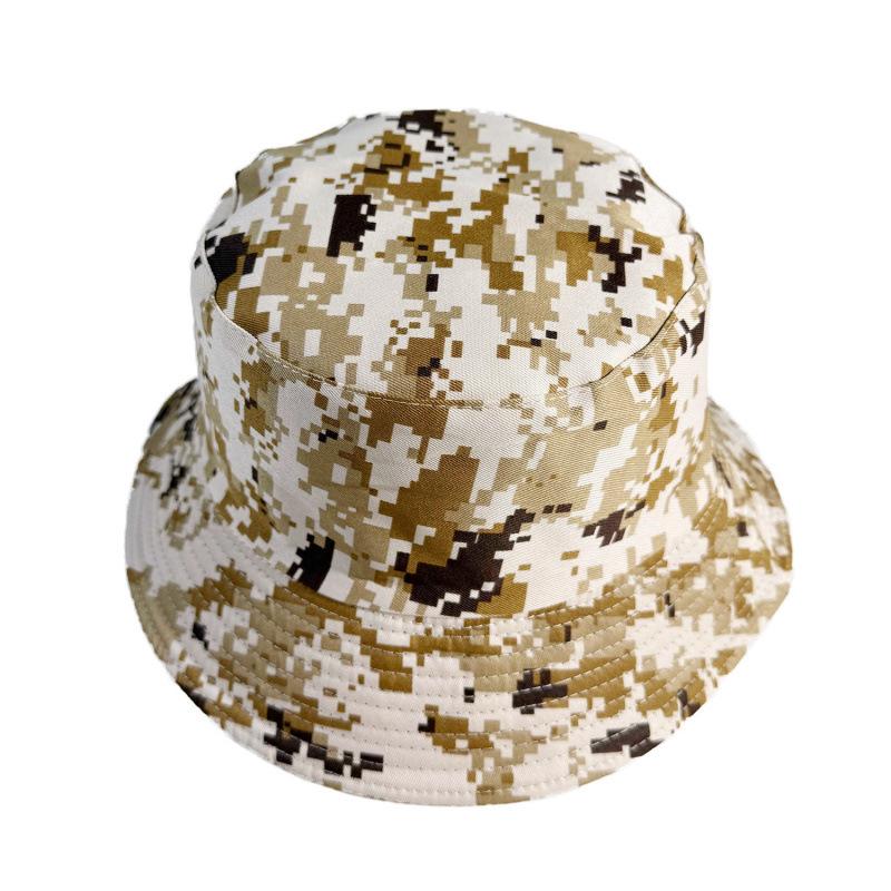 New Bucket Hat Women's Breathable Fashion Camouflage Sunshade Basin Hat Spring and Summer Men's Sunscreen Sun Hat
