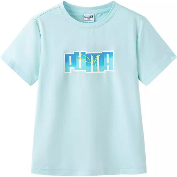 PUMA Kids T Shirts Crew Neck Moderate 353224117202-40301 150