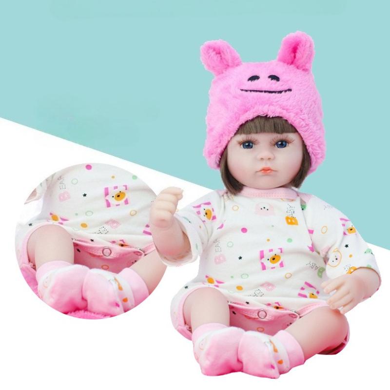Bambola in vinile morbido da 42 cm, bambola reborn in tessuto, giocattolo per bambini