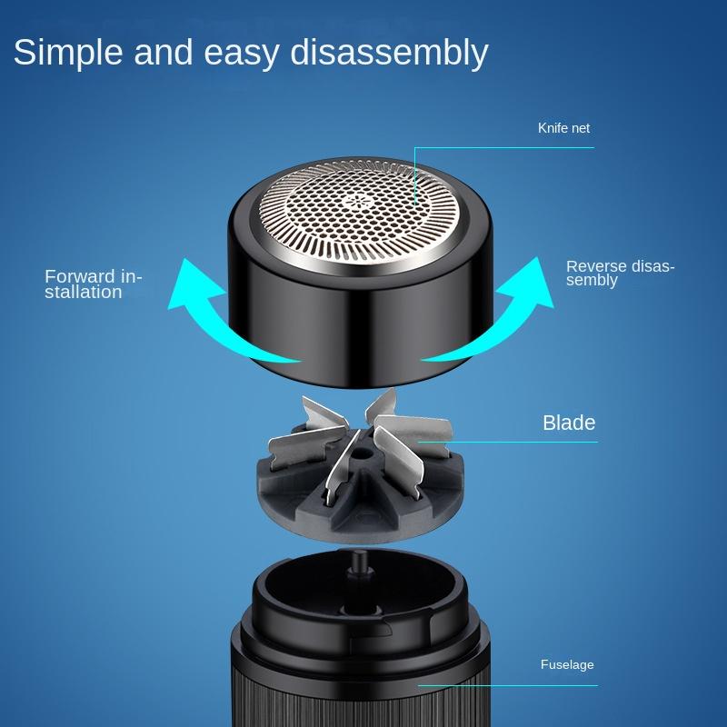 Mini Electric Shaver Men Portable Car Travel Rechargeable Shaver Professional Hair Removal Face Body Care Razor
