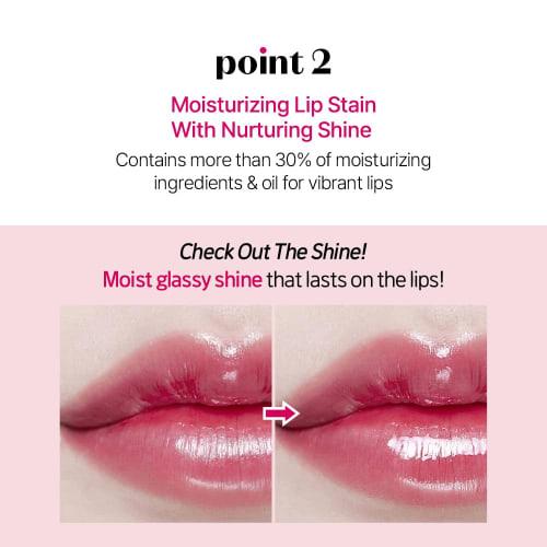 ETUDE [Etude Official] Glow Fixing Tint Movement/Lip Tint/Lipstick/Glossy Finish/High Moisturizing / 3.8g / Clione Lip
