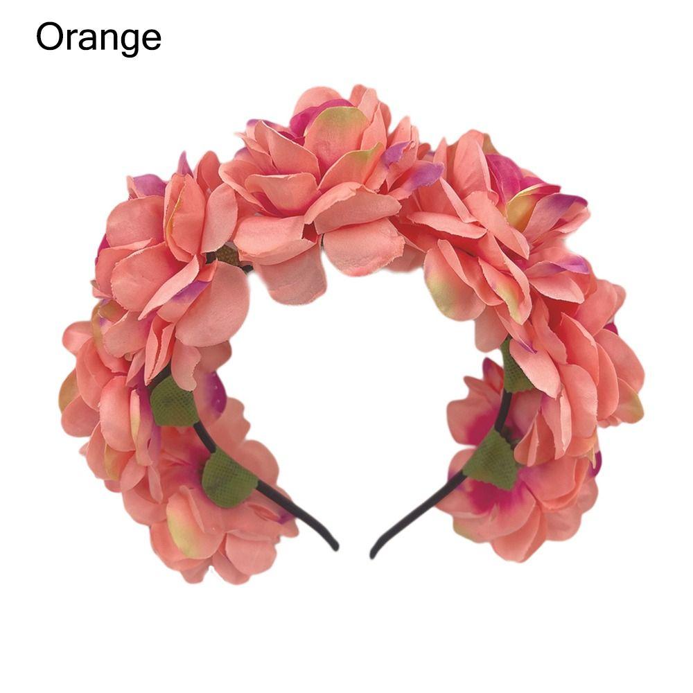Photo Props Floral Crown Hairband Wedding Festivals Flower Crown Hair Accessories for Women Girls