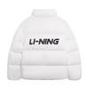 Li Ning Mountain Series Outdoor Locker Fit Buchstabenstreifen Dicke Langarm Warme Pufferjacke Unisex Oberbekleidung Weiß YYMU161-2