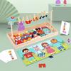 Drying Rack Clothes Dress-Up Jigsaw Puzzle Logical Thinking Matching Sorting Educational Game Kids Montessori Wooden Toys Girls