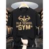 Printed T-shirt Men's Summer Loose Round Neck Versatile Trendy Men's Top