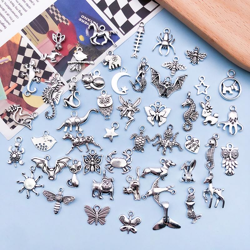 Retro Animal Alloy Pendants Diy Jewelry Accessories For Bracelets Earrings And Luggage