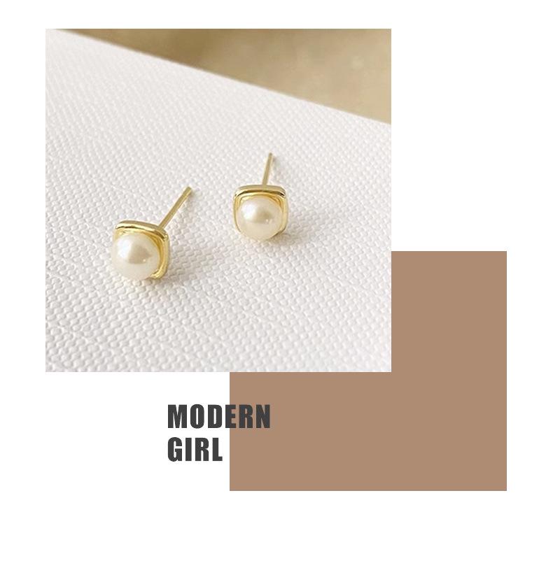 S999 Silver Needle Freshwater Pearl Stud Earrings - New 2025 Bestseller, Lightweight Luxury Summer Earrings for Women