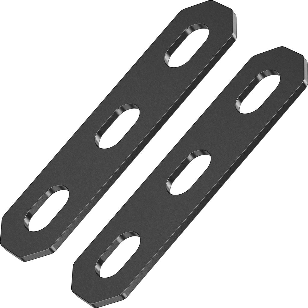 Kaedear Motorcycle Universal Stainless 2mm Universal Set of Custom Brackets x 3 x 25 x Brackets, Steel, Thick, Fit, 2, (KDR-YX-S10-3M10) (M10