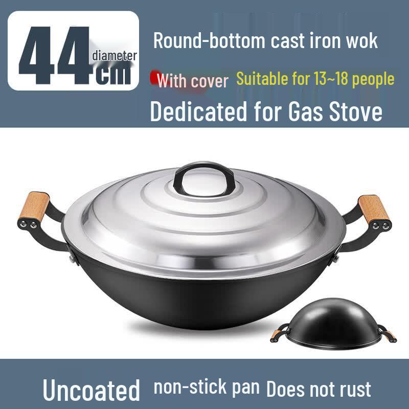 Zijin He s Double Handle Iron Wok Set