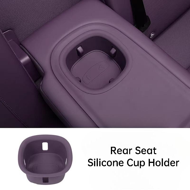For Leapmotor C10 Center Console Cup Holder Silicone Mat Rear Seat Cup Pad Anti-slip Protective Interior Modification Accessory