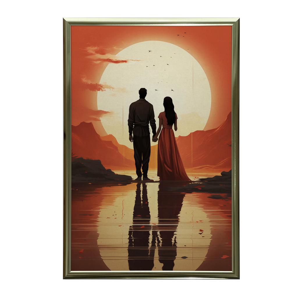 A Moment Together A Moment Together, 70X100 Cm, Unframed, Premium Canvas On Stretcher