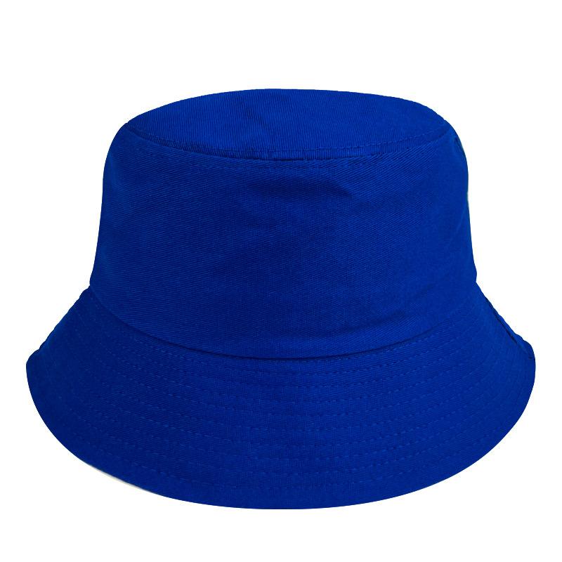 Unisex Cotton Bucket Hats Summer Foldable Sunscreen Panama Hat Solid Color Hip Hop Wide Brim Beach UV Protection Fisherman Hat