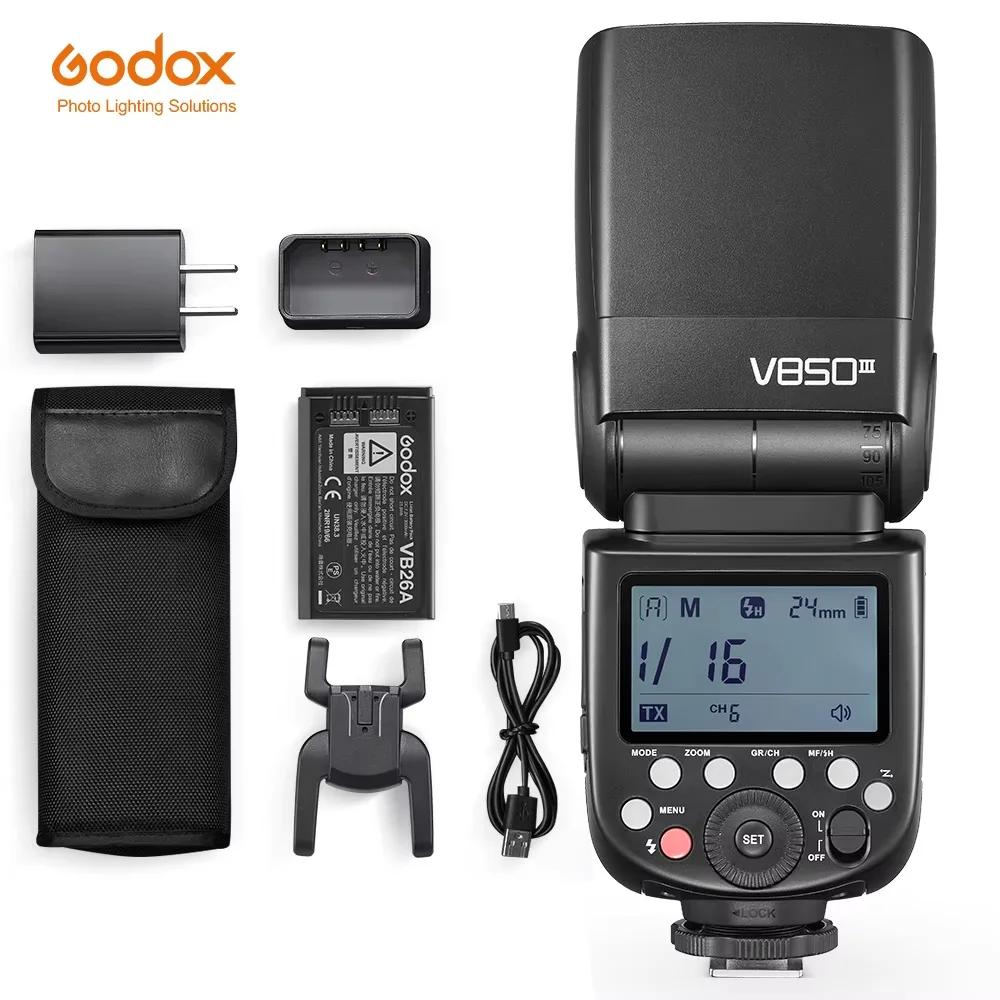 Godox V850III 76W 2.4G GN60 Wireless X System Li-ion Battery Speedlite for Canon Nikon Sony Pentax Olympus