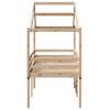 High Bed with Roof 80x200 Cm Solid Pine Wood