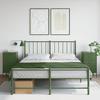 VidaXL Bedside Tables 2 Pcs, Bedside Cabinets with Legs, Nightstands with Drawers, Bedroom Night Cabinets, Olive Green 843087