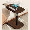 Höhenverstellbarer, drehbarer Beistelltisch, multifunktionaler, leichter Sofa-Beistelltisch, Kaffee-/Teetische, beweglicher Schreibtisch für das Wohnzimmer