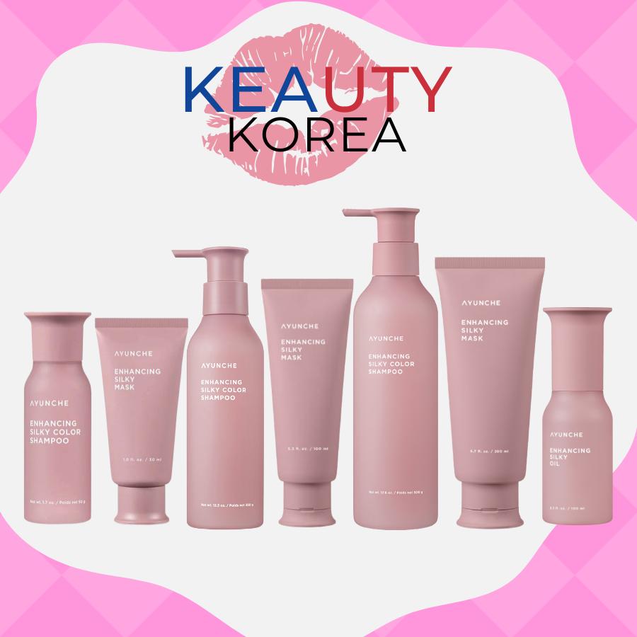 

Ayunchae Enhancing Silky Hair Care Set [Shampoo, Mask, Oil] Shampoo 50g + Mask 30ml