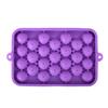 In Stock 25-Grid Silicone Ice Ball Tray with Lid, Easy-Release Round Ice Cube Mold for Fruit Infusions