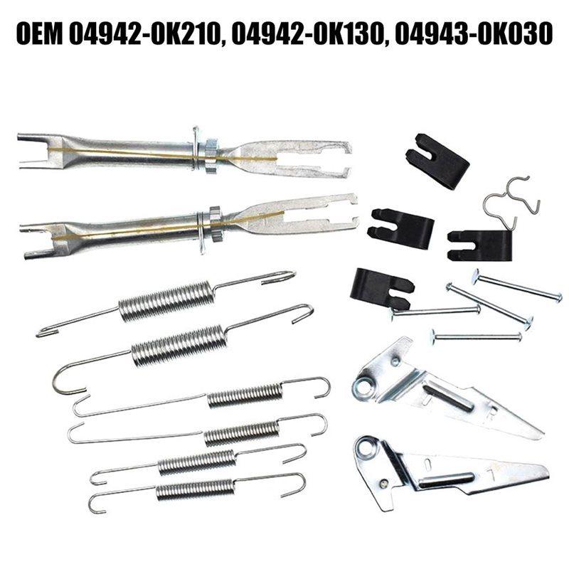 1Set Rear Brake Shoe Slack Adjuster Repair Kit 04943-0K030 04943-0K020 For Toyota Hilux GGN25 KUN26 2005-2015 04943-K045