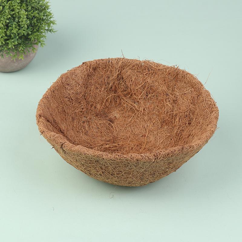 8/10 İnç Asılı Sepet Astarı Açık Hava Yuvarlak Hindistan Cevizi Astarları Saksılar İçin Doğal Hindistan Cevizi Sepet Yedek Astarı
