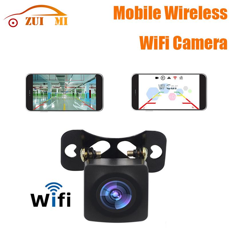 Car Rear View Monitoring Mobile Wireless WiFi Night Vision Blind Area Image Waterproof Reversing Camera Parking Assistance