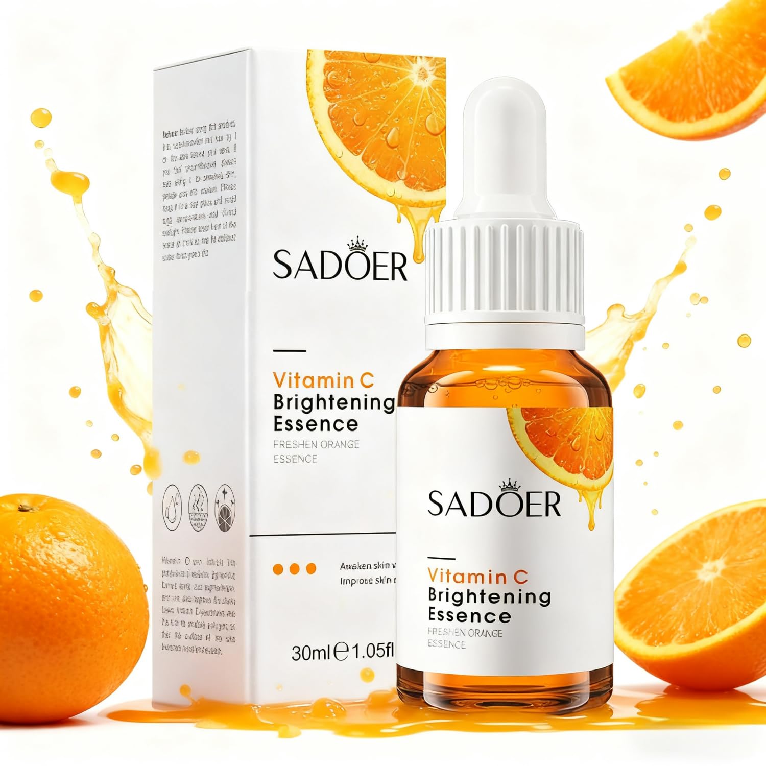 Vitamin C Face Serum, with Hyaluronic Acid, 30ml. Vitamin C beauty serum.