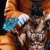 Anime One Piece Sitting Posture Trafalgar Law Bepo Figure Pvc Action Cute Figures Model Collection Decoration Toys Gift