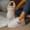 Fashion Winter New Snow Boots Thick-soled Plush Buckle Cotton Shoes Casual Round Head Large Size Snow Boots
