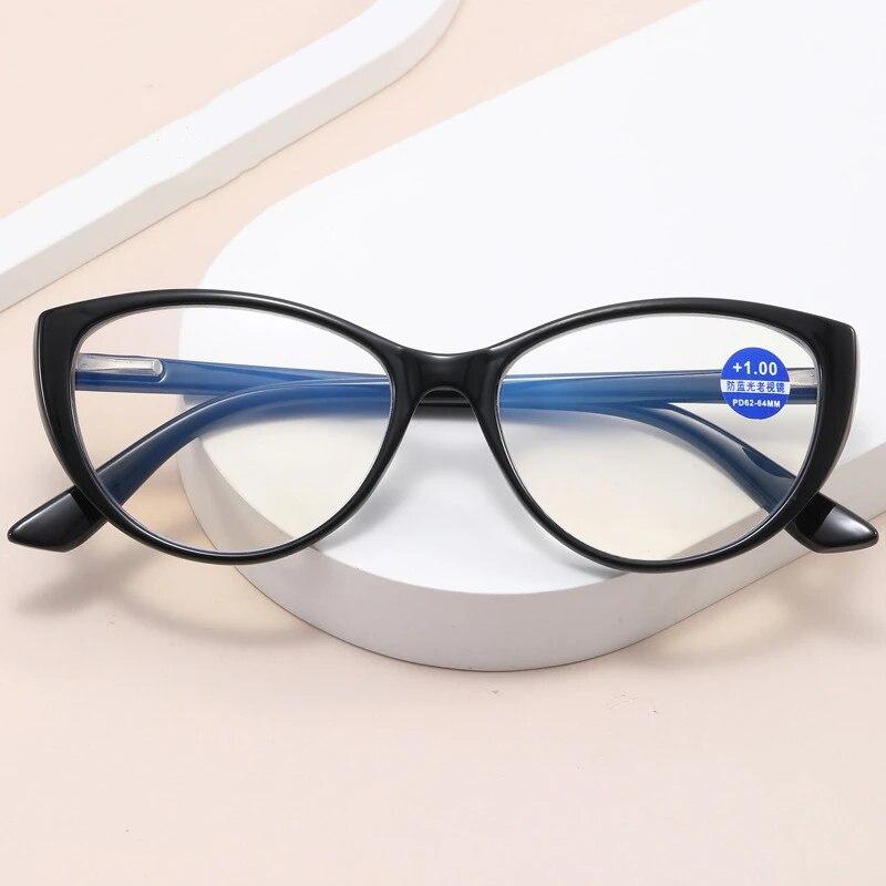 Vintage Cat Eye Presbyopia Glasses Women's HD Anti Blue Light Reading Glasses High Quality Hyperopic Reading Glasses Wholesale