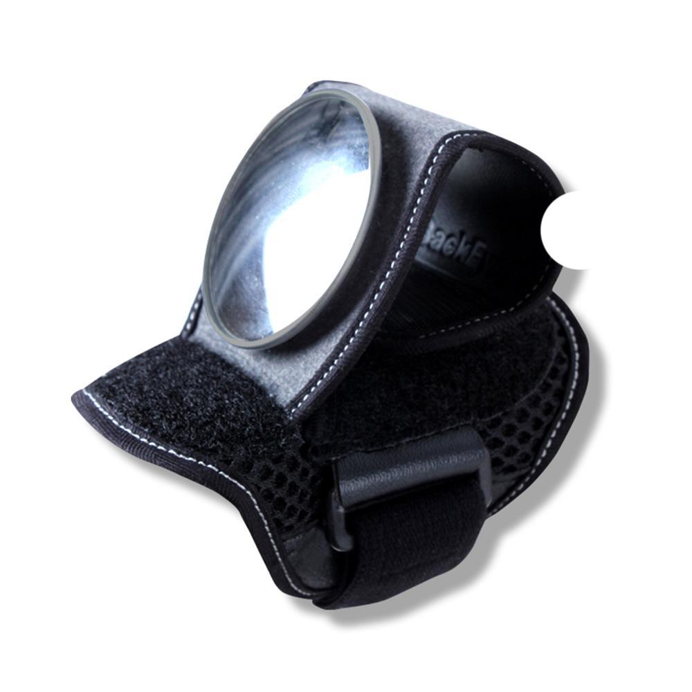Bicycle Rearview Mirror Bike Rearview Mirror Strap Portable Breathable Mesh Fabric Bike Wristband Black wrist mirror #1