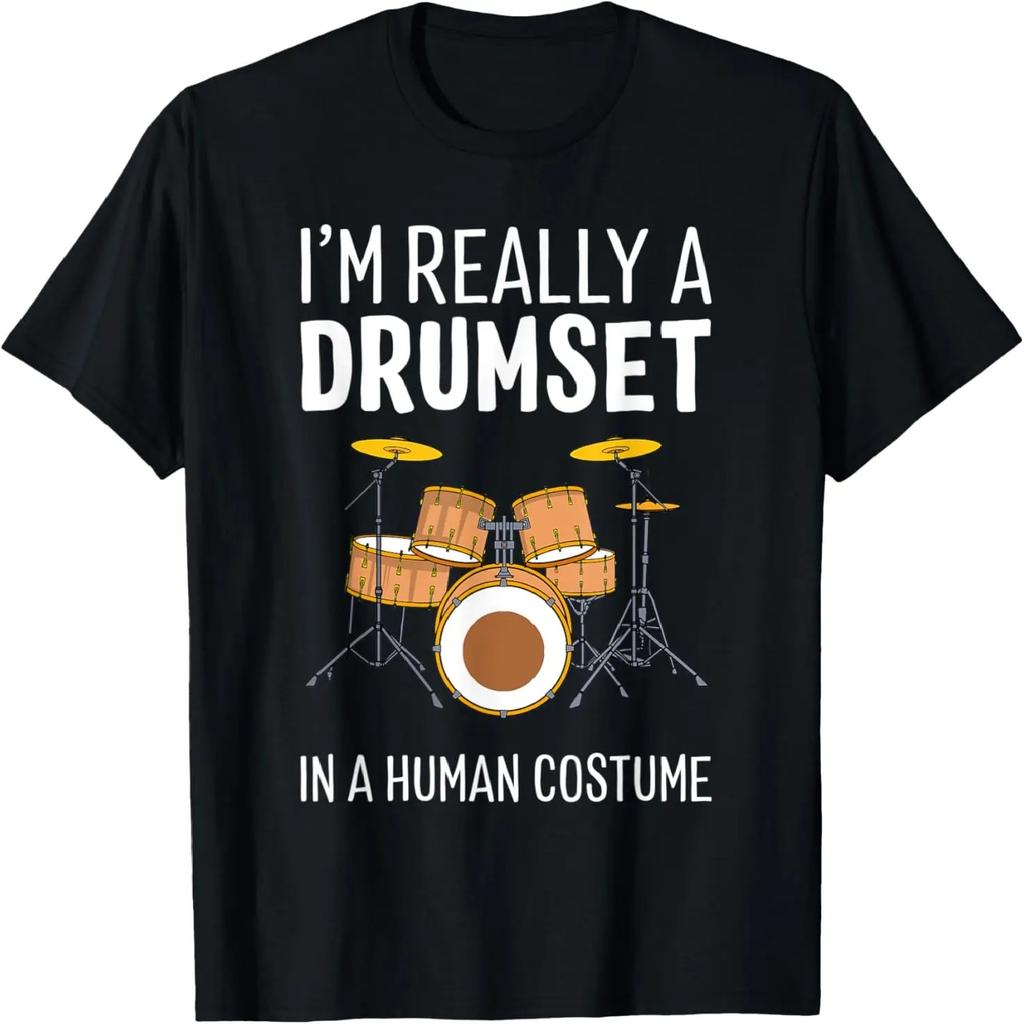 I'm Really A Drumset In A Human Costume Halloween Drums T-Shirt