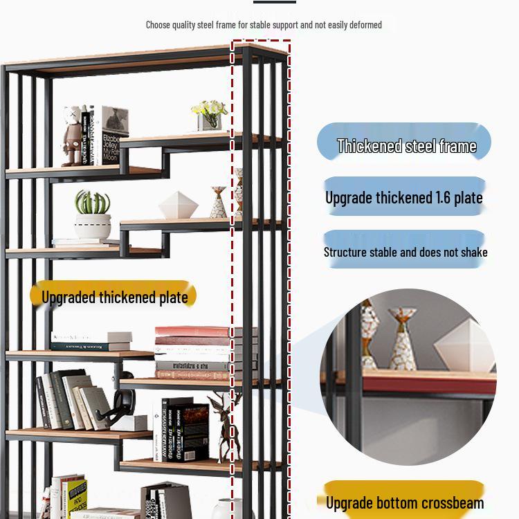 Multi-Layer Barber Shop & Office Display Shelf Rack