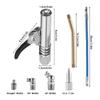10000PSI Grease Guns Coupler with Easy to Lock Handle Fittings Coupler Quick Release Coupler for 1/8" NPT Grease Guns