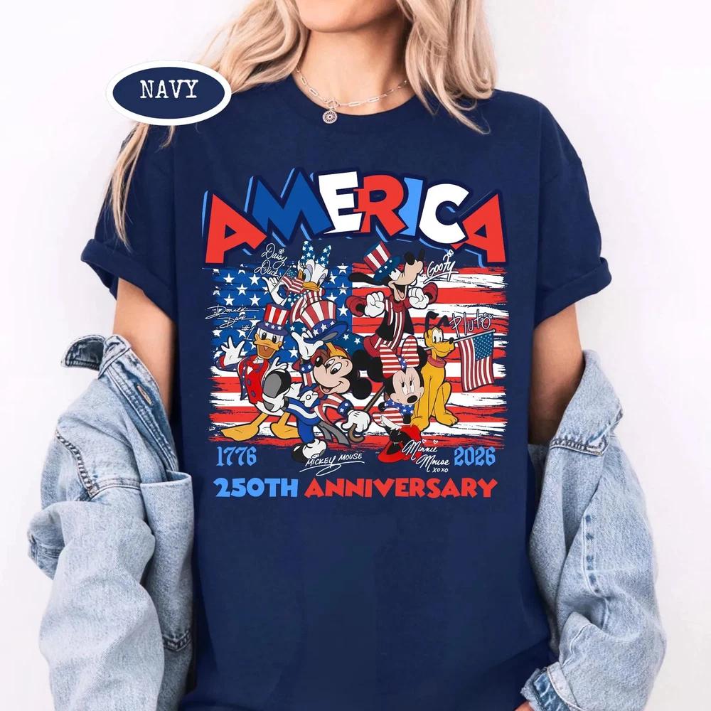 Patriotic 4th Of July Family 250th Anniversary America TShirt S