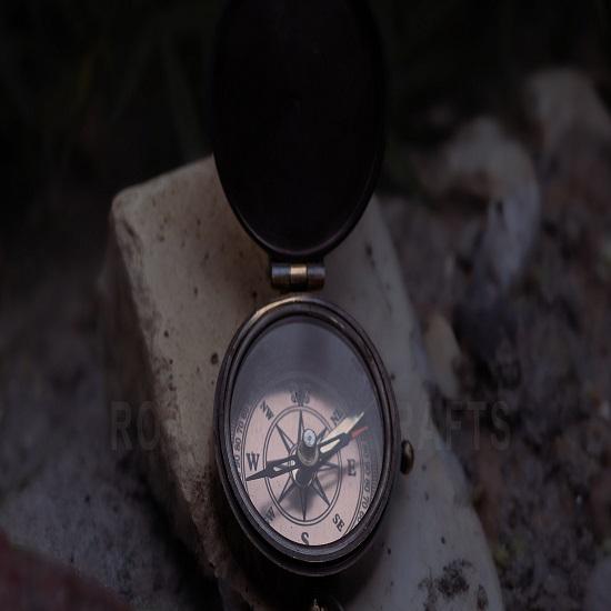 Brass Vintage Nautical Functional Compass  I AM YOUR ANCHOR