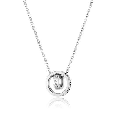 Lloyd Everlasting Round Plain Silver Necklace Llns22306S