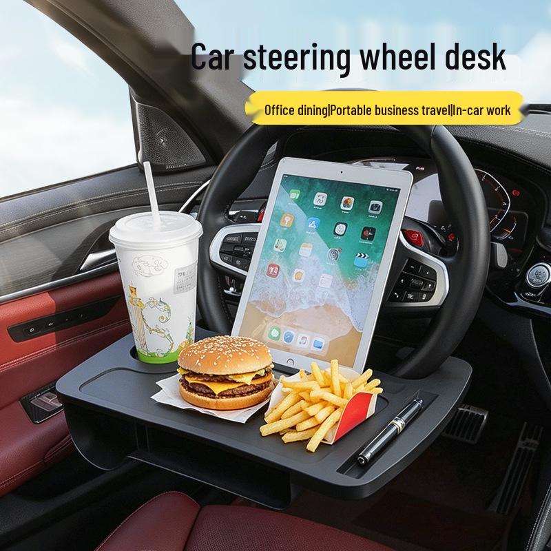 Multi-Functional Car Steering Wheel Desk & Dining Table for Front Row