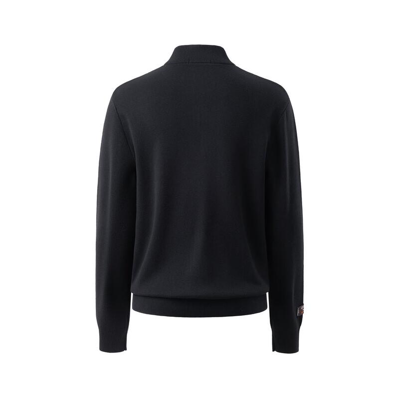 Giovanni Valentino Men's Wool Blend Half-Zip Mock Neck Sweater
